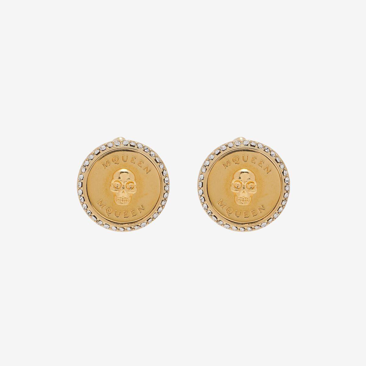 ALEXANDER MCQUEEN - Sovereign Skull Earrings - Item 806997J160G4135